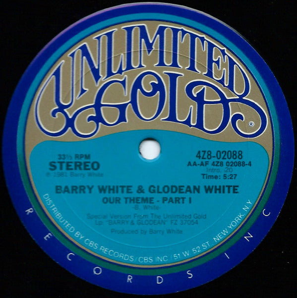 Barry White & Glodean White : I Want You (12")