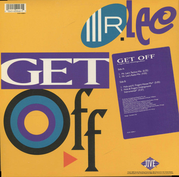 Mr. Lee : Get Off (12", Promo)