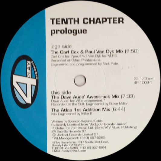 Tenth Chapter : Prologue (12")