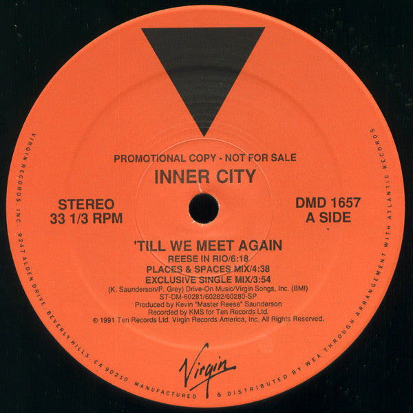 Inner City : Till We Meet Again (12", Promo)