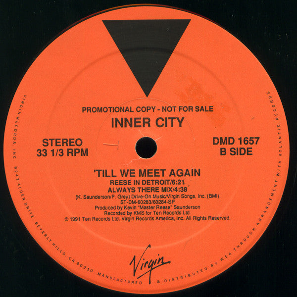 Inner City : Till We Meet Again (12", Promo)