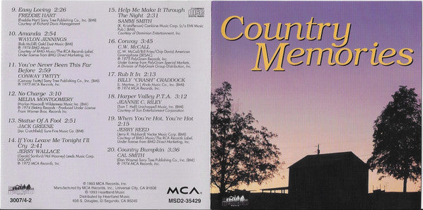 Various : Country Memories (2xCD, Comp)