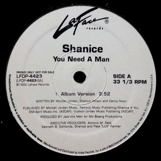 Shanice : You Need A Man (12", Promo)