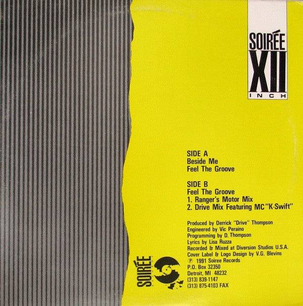 Lisa Ruzza : Beside Me / Feel The Groove (12")