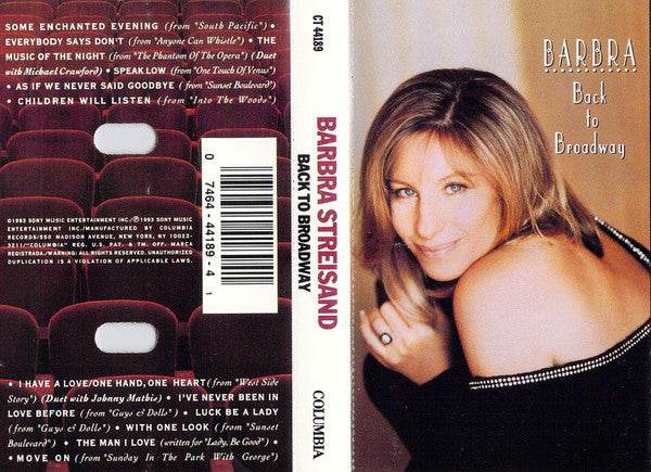 Barbra Streisand : Back To Broadway (Cass, Album)