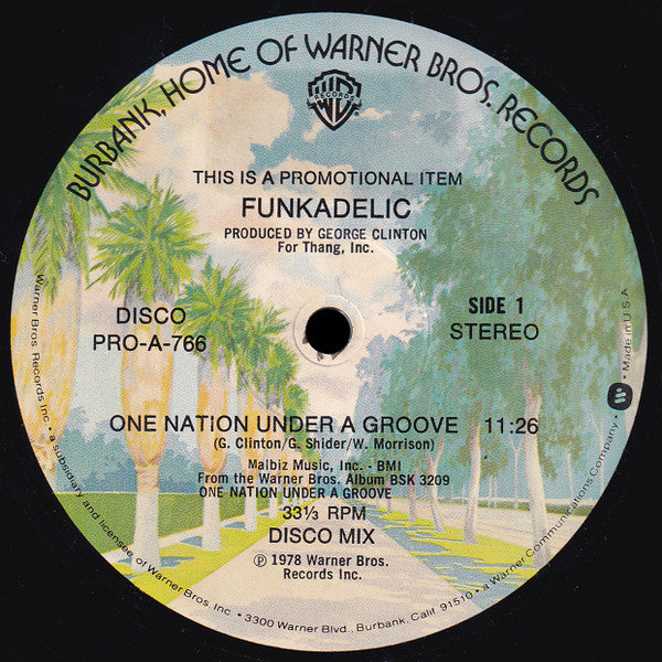 Funkadelic : One Nation Under A Groove (12", Promo)