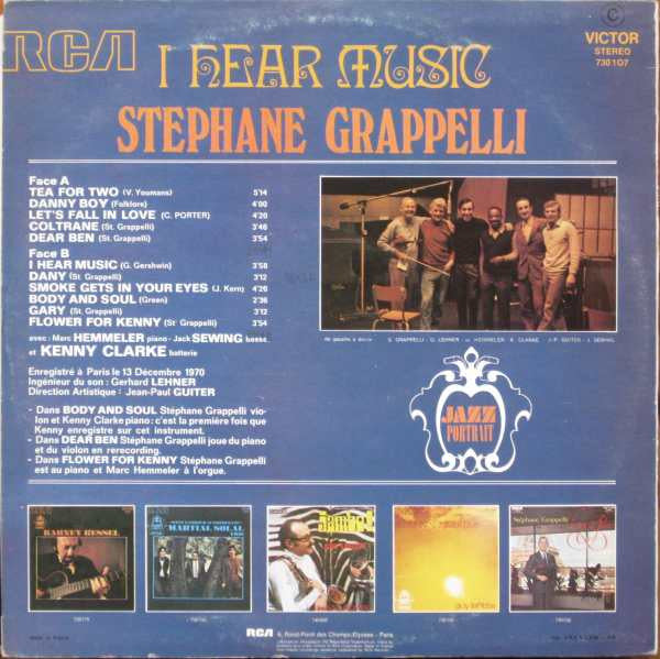 Stéphane Grappelli : I Hear Music (LP, Album)