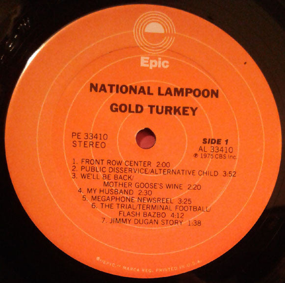 National Lampoon : Gold Turkey (Radio Hour/Greatest Hits) (LP, Album)