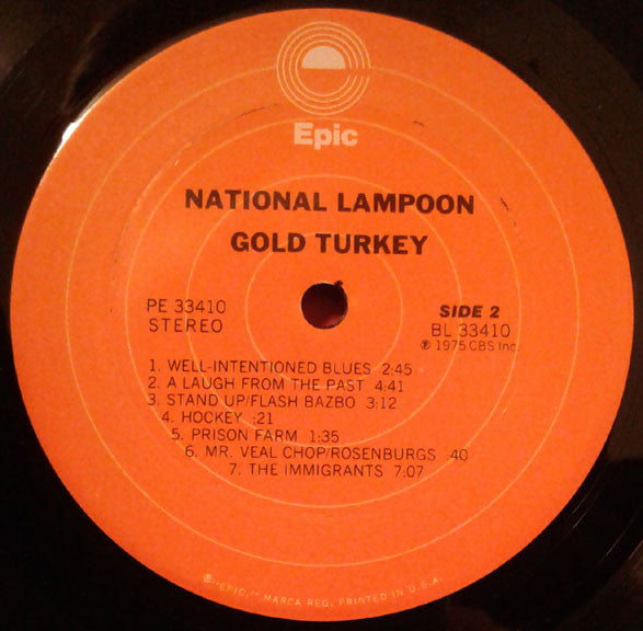 National Lampoon : Gold Turkey (Radio Hour/Greatest Hits) (LP, Album)