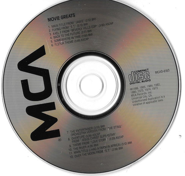 Various : Movie Greats (CD, Comp)