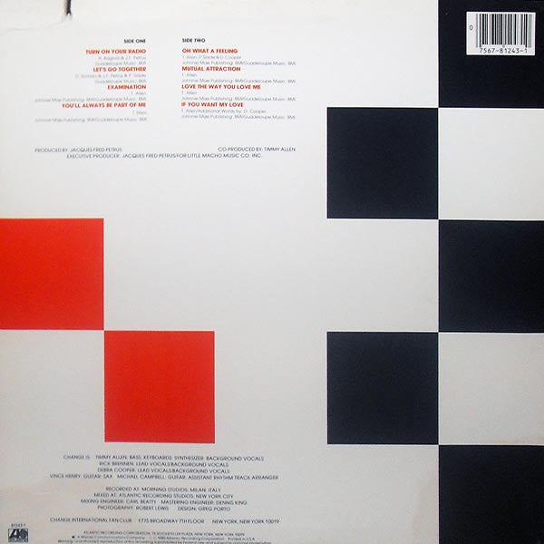 Change : Turn On Your Radio (LP, Album)