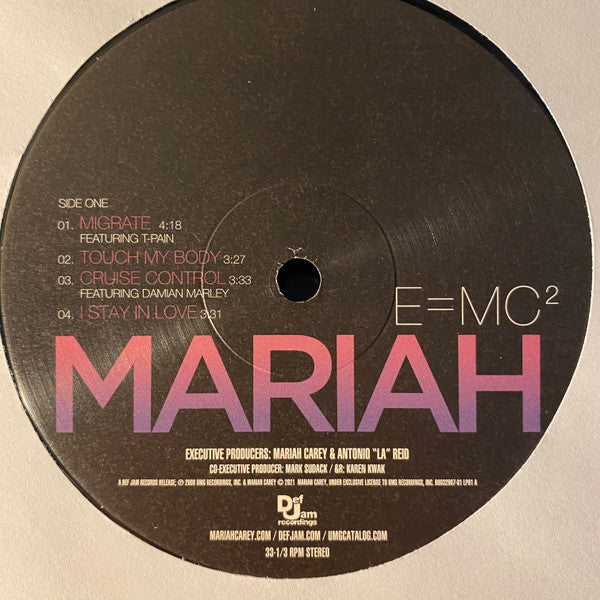 Mariah Carey : E=MC² (2xLP, Album, RE)