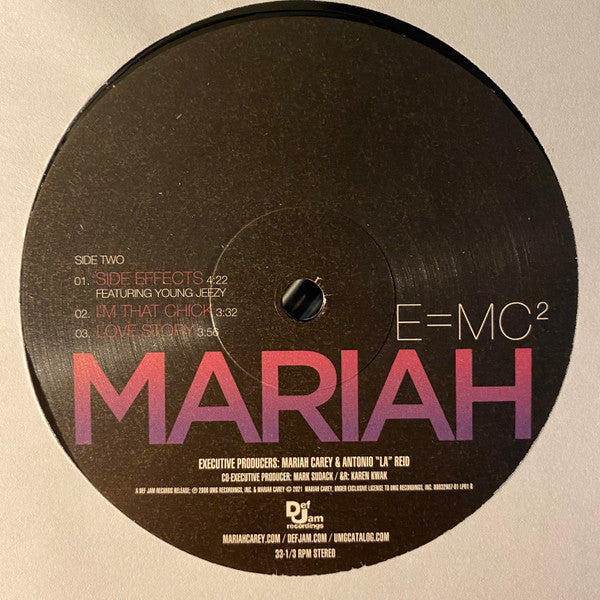 Mariah Carey : E=MC² (2xLP, Album, RE)