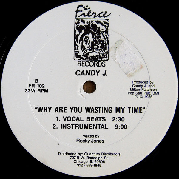 Candy J : Why Are You Wasting My Time (12")