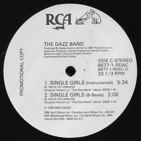 Dazz Band : Single Girls (12", Promo)