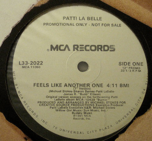 Patti LaBelle : Feels Like Another One (12", Promo)