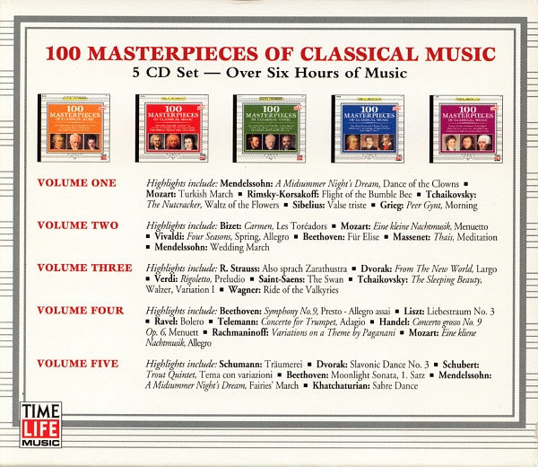 Various : 100 Masterpieces Of Classical Music (5xCD, Comp + Box)