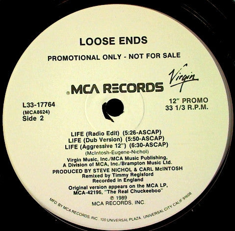 Loose Ends : Life (12", Promo)