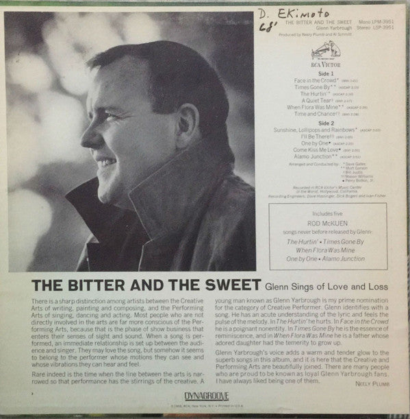 Glenn Yarbrough : The Bitter And The Sweet (LP, Ind)