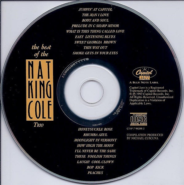 The Nat King Cole Trio : The Best Of The Nat King Cole Trio - The Instrumental Classics (CD, Comp)