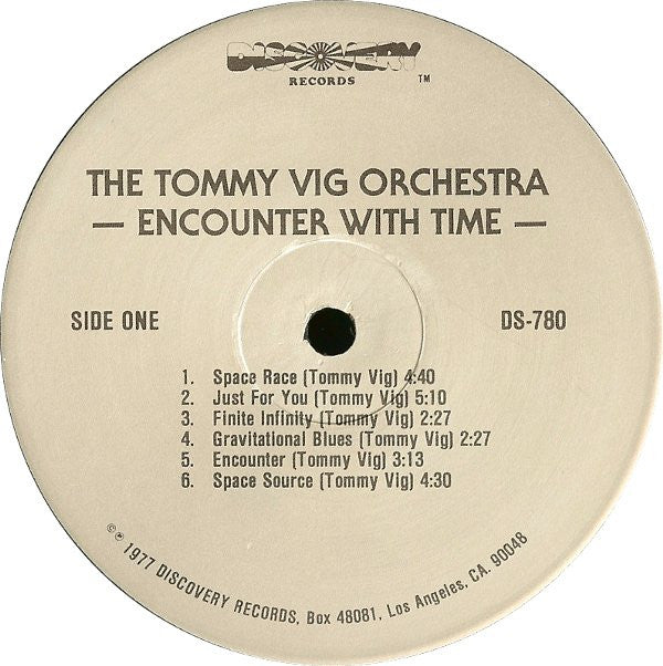 The Tommy Vig Orchestra : Encounter With Time (LP, Album, RM)