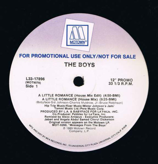 The Boys : A Little Romance (12", Promo)