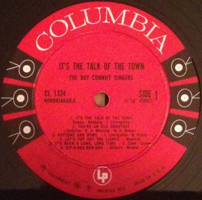 Ray Conniff And The Singers : It's The Talk Of The Town (LP, Album, Mono)