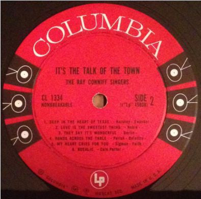 Ray Conniff And The Singers : It's The Talk Of The Town (LP, Album, Mono)