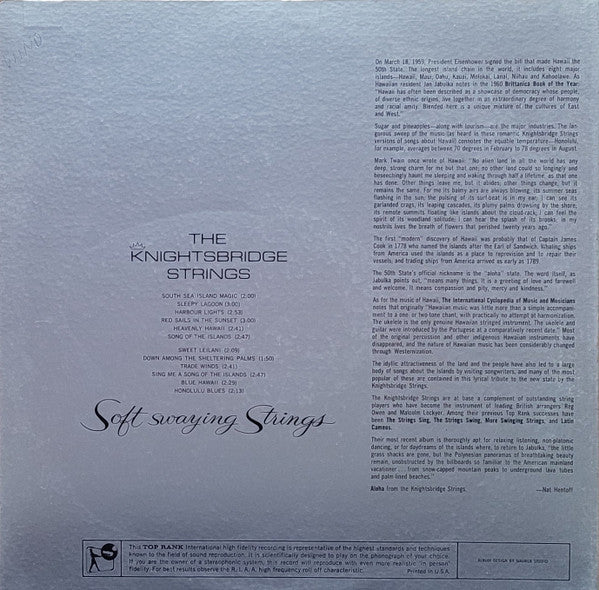 The Knightsbridge Strings : Soft Swaying Strings/More Swaying Strings (LP, Album, Mono)