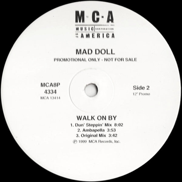 Mad Doll : Walk On By (12", Promo)