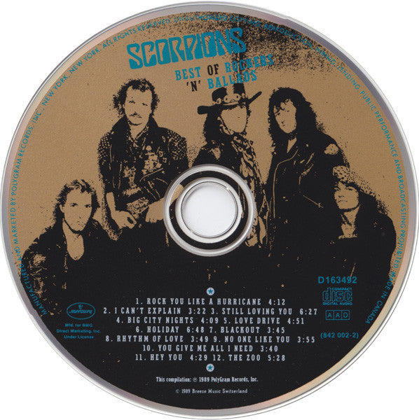 Scorpions : Best Of Rockers 'N' Ballads (CD, Comp, Club)