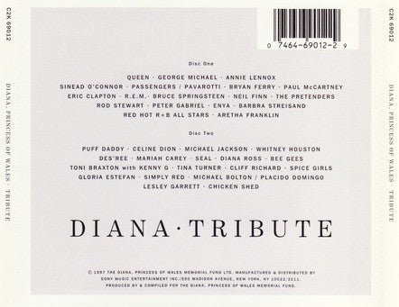 Various : Diana, Princess Of Wales Tribute (2xCD, Album, Comp)