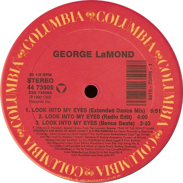 George LaMond : Look Into My Eyes (12")
