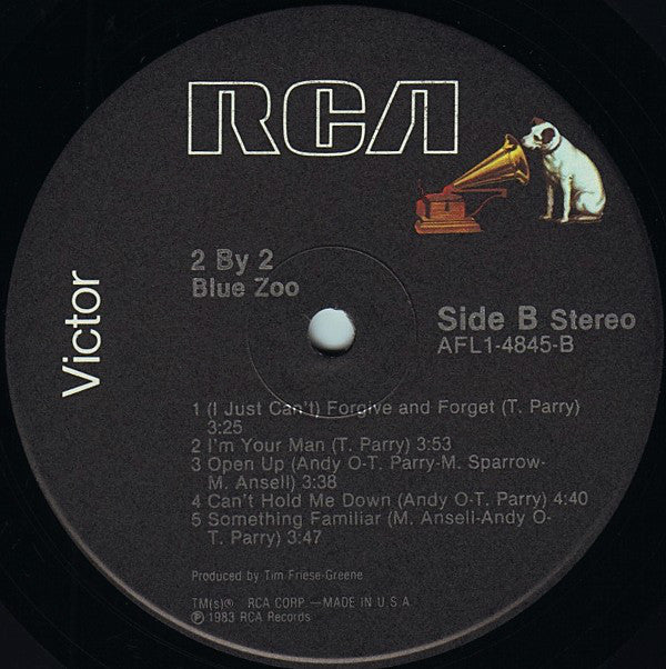 Blue Zoo : 2 By 2 (LP, Album, Ind)