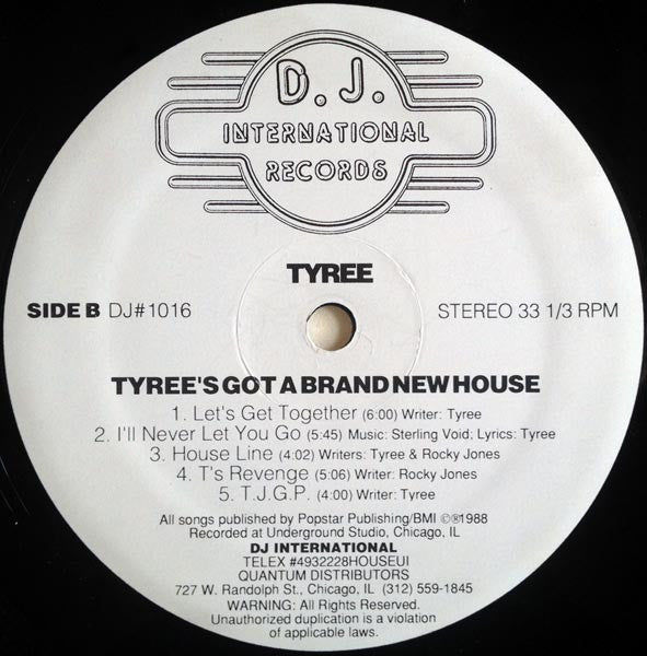 Tyree Cooper : Tyree's Got A Brand New House (LP, Album)