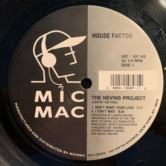 The Nevins Project : House Factor (12")