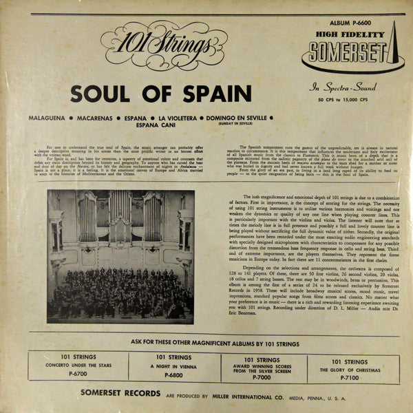 101 Strings : The Soul Of Spain (LP)