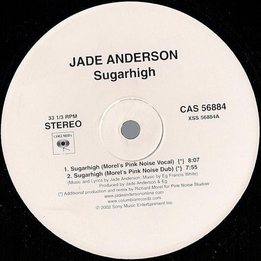 Jade Anderson : Sugarhigh (The Remixes Part 2) (12")