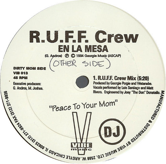 R.U.F.F. Crew : En La Mesa (12", Promo)