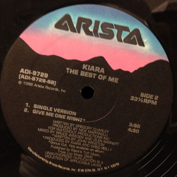 Kiara : The Best Of Me (12")