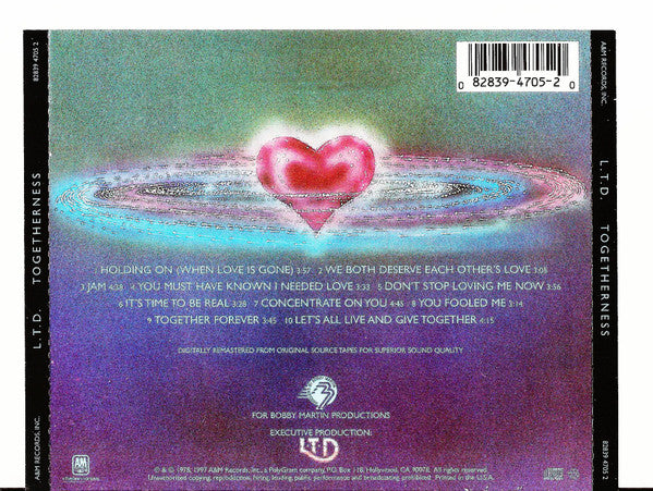 L.T.D. : Togetherness (CD, Album, RE, RM)