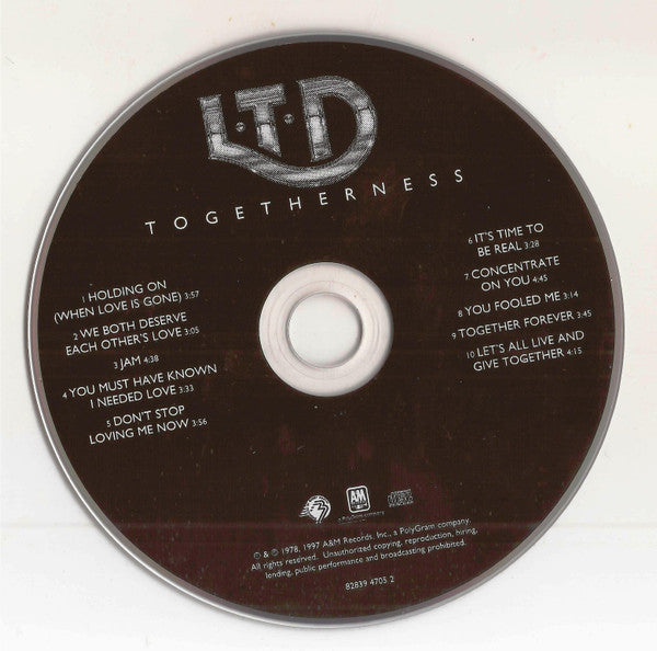 L.T.D. : Togetherness (CD, Album, RE, RM)