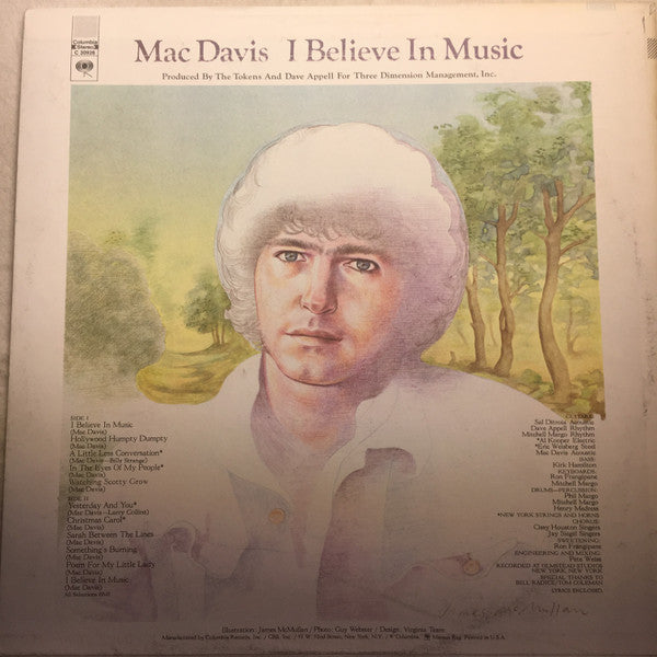 Mac Davis : I Believe In Music (LP, Album, Ter)