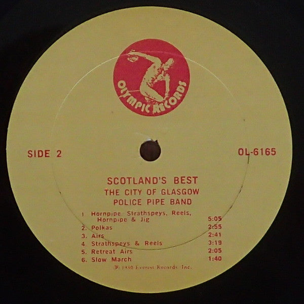 City Of Glasgow Police Pipe Band : Scotland's Best (A Collection Of Favorite Scottish Tunes) (LP, Album)