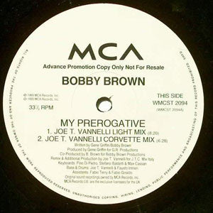 Bobby Brown : My Prerogative (12", Promo)