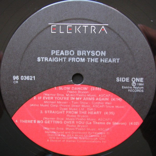 Peabo Bryson : Straight From The Heart (LP, Album)