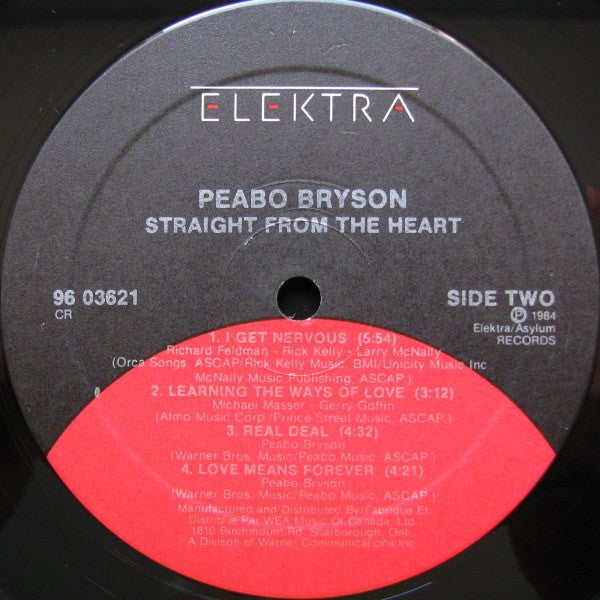 Peabo Bryson : Straight From The Heart (LP, Album)