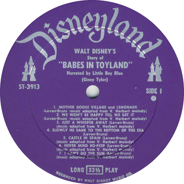 Unknown Artist : Walt Disney's Babes In Toyland (LP, Album)