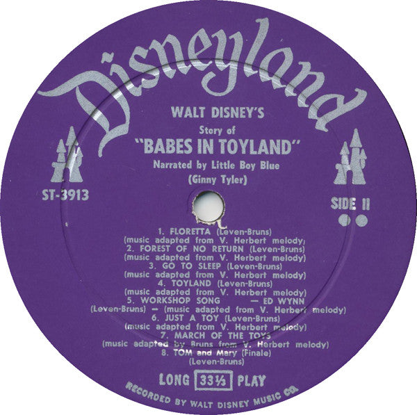 Unknown Artist : Walt Disney's Babes In Toyland (LP, Album)