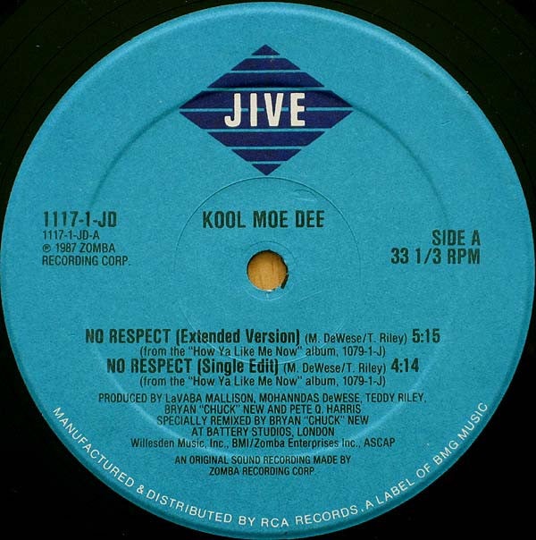Kool Moe Dee : No Respect (12")
